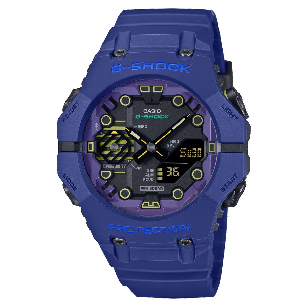 【CASIO 卡西歐】 G-SHOCK 未來的科幻世界 多功能耐衝擊數位雙顯 雙顯手錶 GA-B001CBR-2A