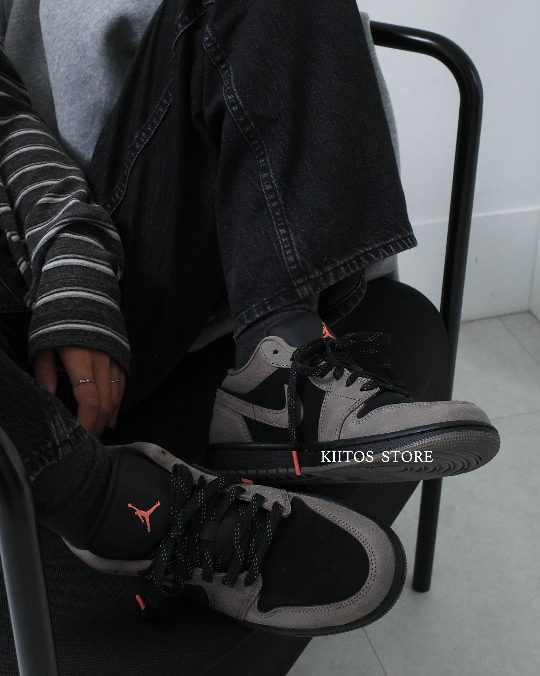 Nike Air Jordan 1 Low SE "Olive Grey" 麂皮黑 拼接 摩卡深棕 IB7109-005