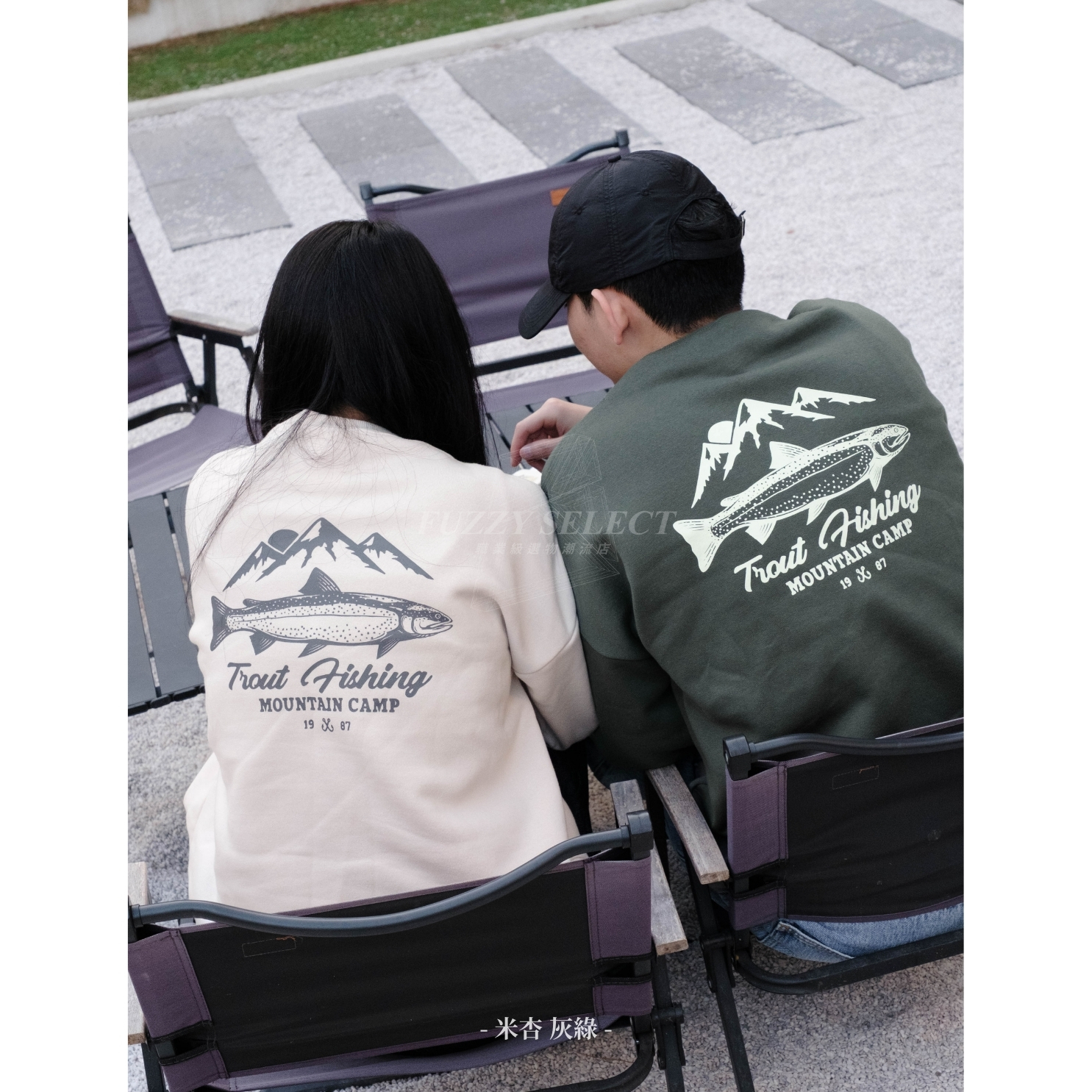 【逢甲 FUZZY】Salmon 鮭魚 Sweatshirt 潮流 日常 美式 圖案 Logo 刷毛 大學T