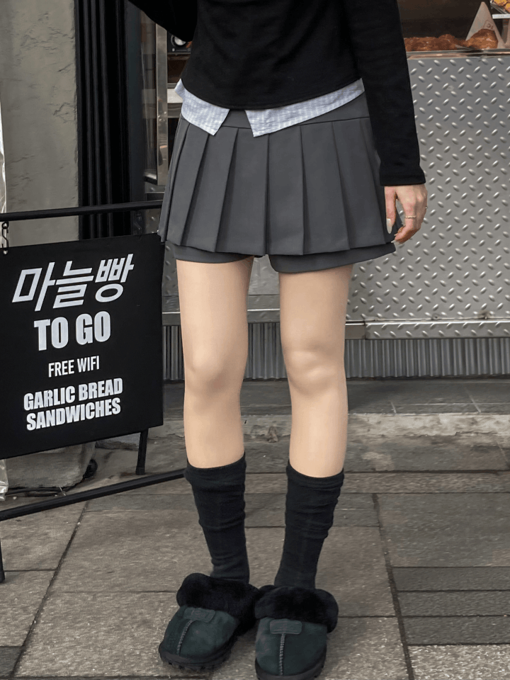 俐落西裝半百褶裙褲〈🇰🇷DAY 3〉