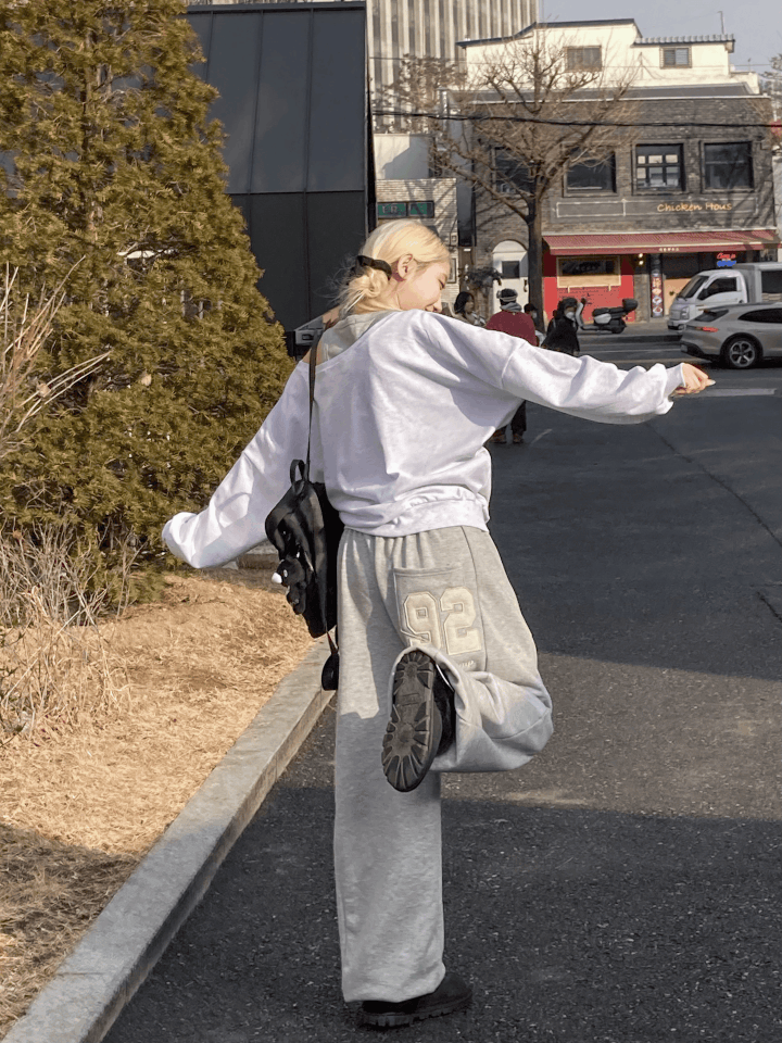 高質感拼接No.92棉褲〈🇰🇷DAY 3〉