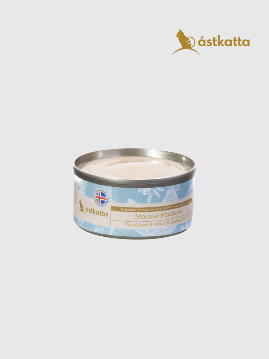 【冰島Astkatta】健康主食罐｜鯖魚慕斯 (全齡貓)