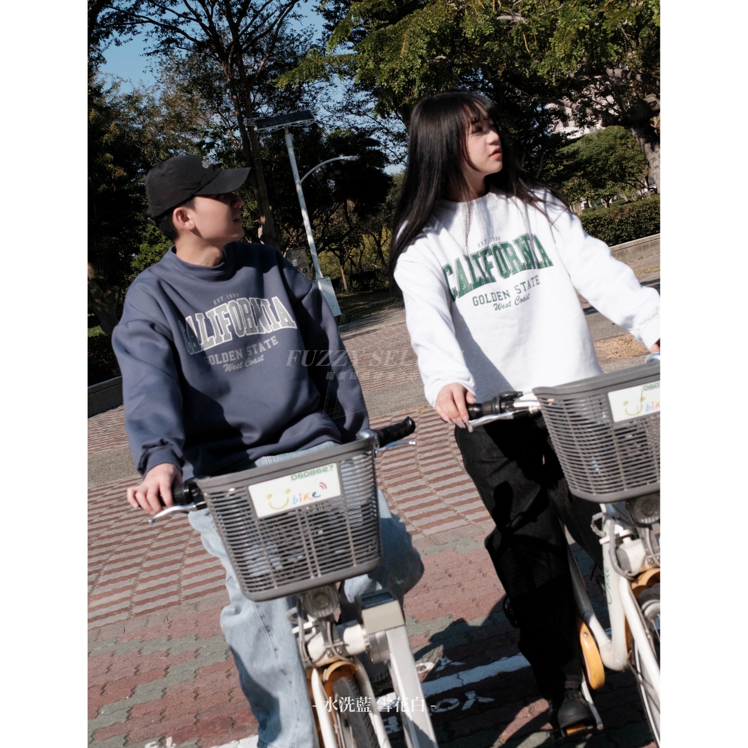 【逢甲 FUZZY】California Sweatshirt 潮流 日常 美式 圖案 Logo 刷毛 大學T