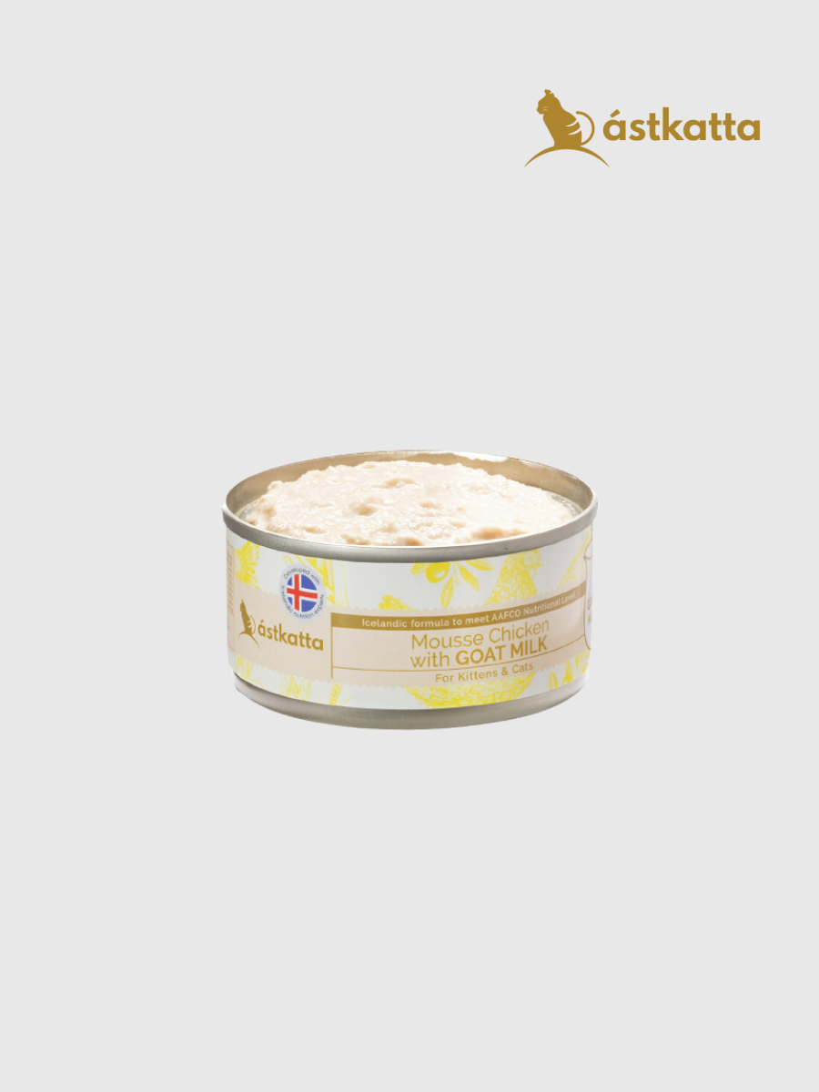 【冰島Astkatta】健康主食罐｜雞肉+羊奶慕斯 (幼孕貓)