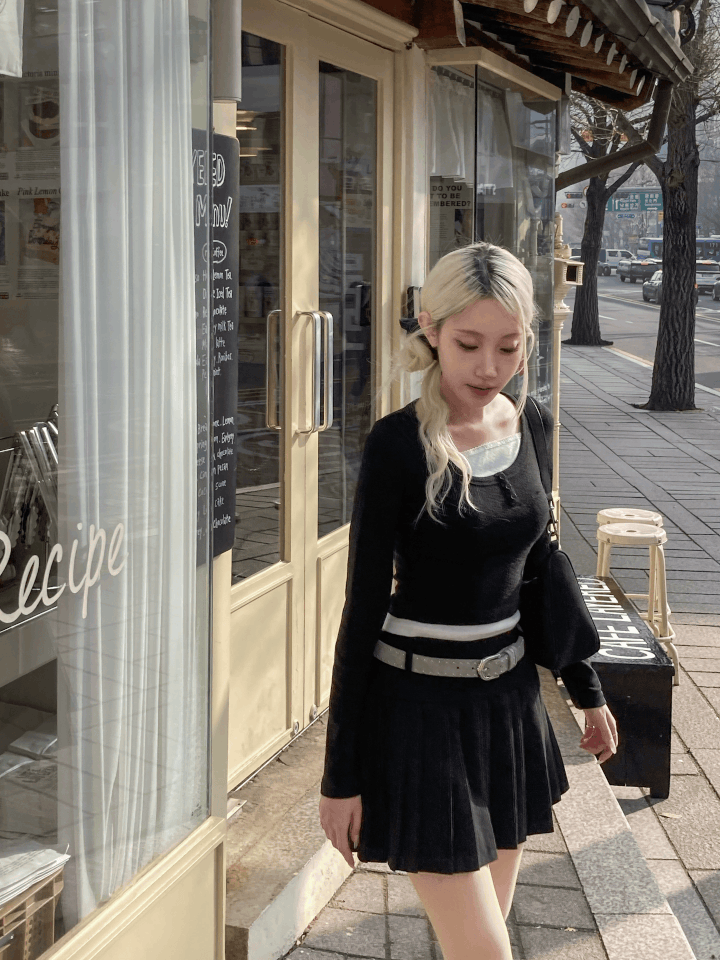 Daily Laces Double Tee Top〈🇰🇷DAY 3〉