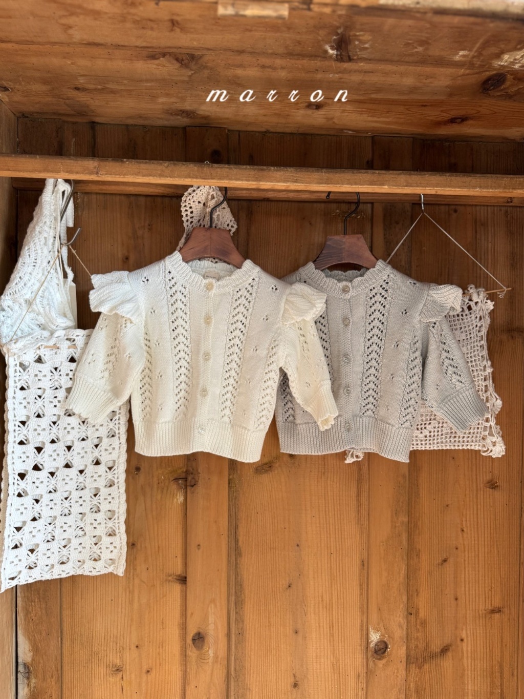 正韓春Marron 飛袖針織外套