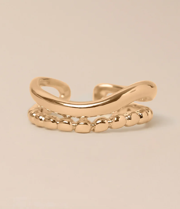 1WK0708-489 [WAEKURA] Bertie Ring Gold #WAEBAG11254000X (A-LX-E)