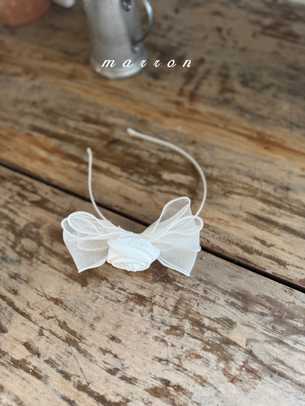 正韓春Marron優雅玫瑰髮箍