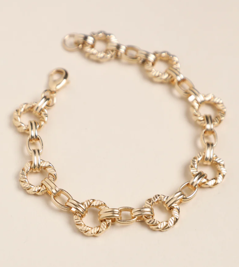 1WK0708-500 [WAEKURA] Louis Bracelet Gold #WAEBRT00175000X (A-LX-E)