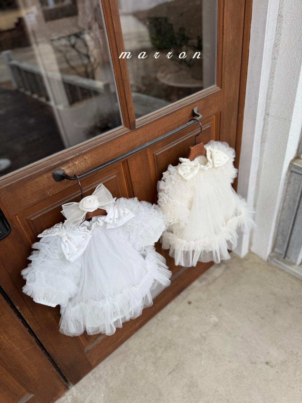 正韓春Marron 嫩嬰周歲羽毛包屁裙