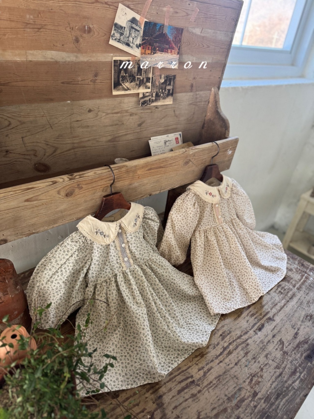 正韓春Marron 小童滿滿碎花洋裝