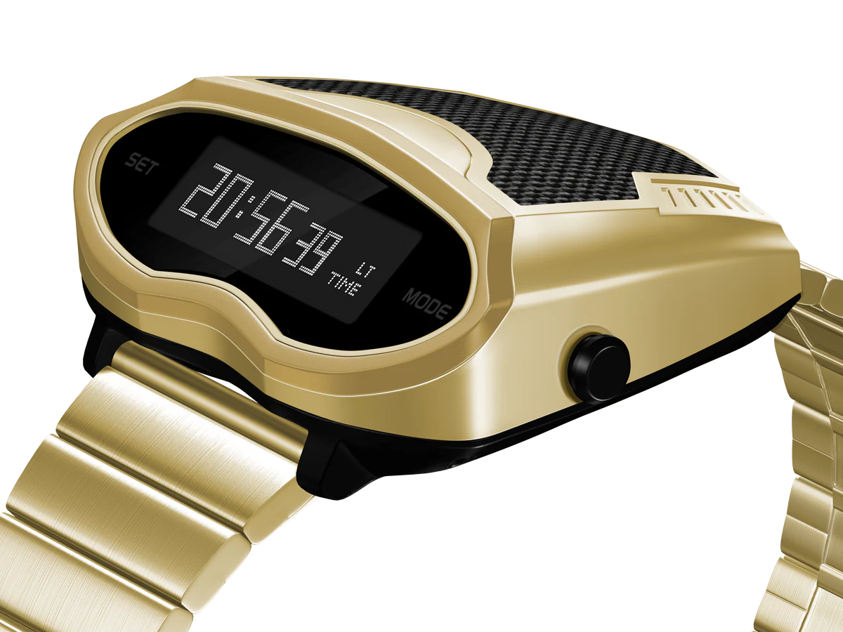 萬年鐘錶 -  Benlydesign  Viperis  時光機OLED 顯示造型電子錶 S2000-G 錶徑40.15*41.5MM