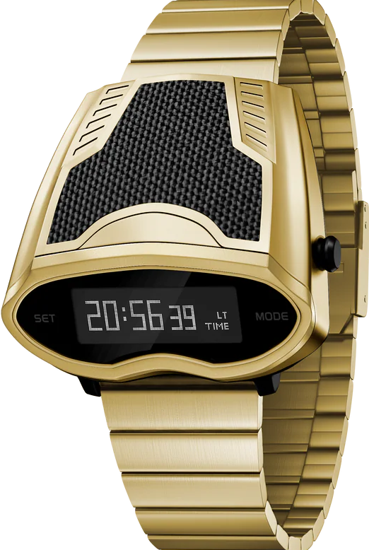 萬年鐘錶 -  Benlydesign  Viperis  時光機OLED 顯示造型電子錶 S2000-G 錶徑40.15*41.5MM