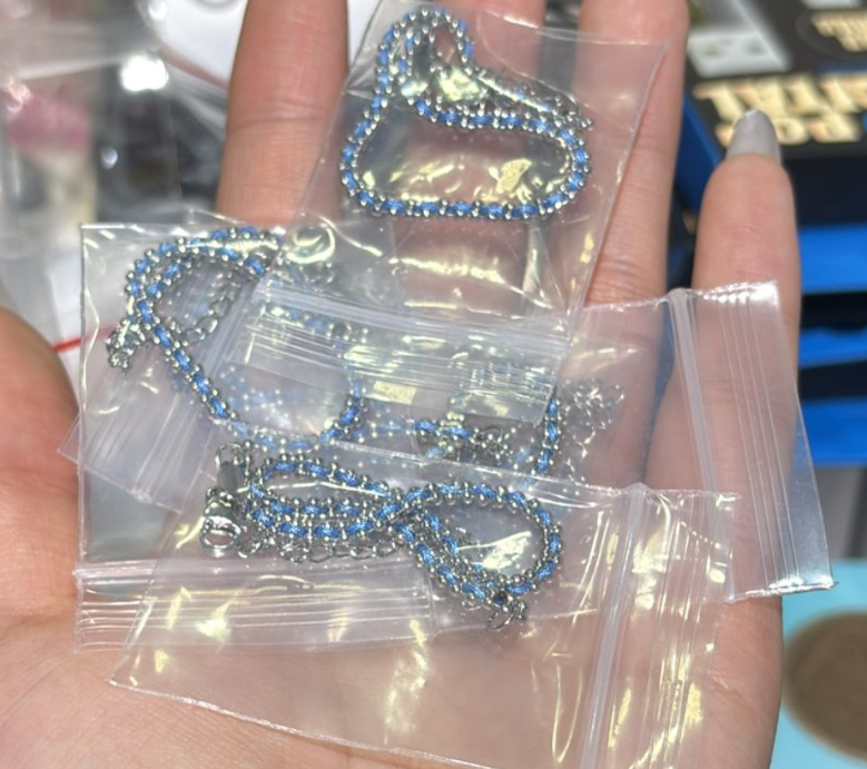 260117 - C25 普陀山藍色鈦鋼手鏈