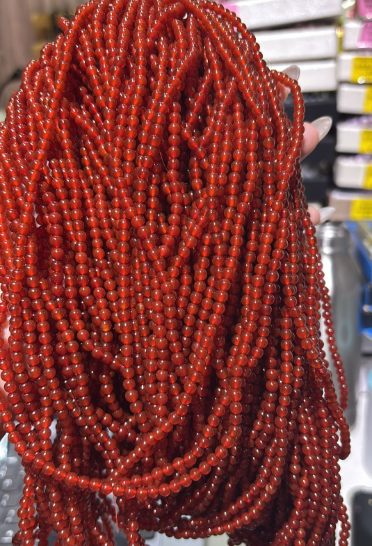 260117 - C20 4mm+頂級紅瑪瑙多圈頸鏈