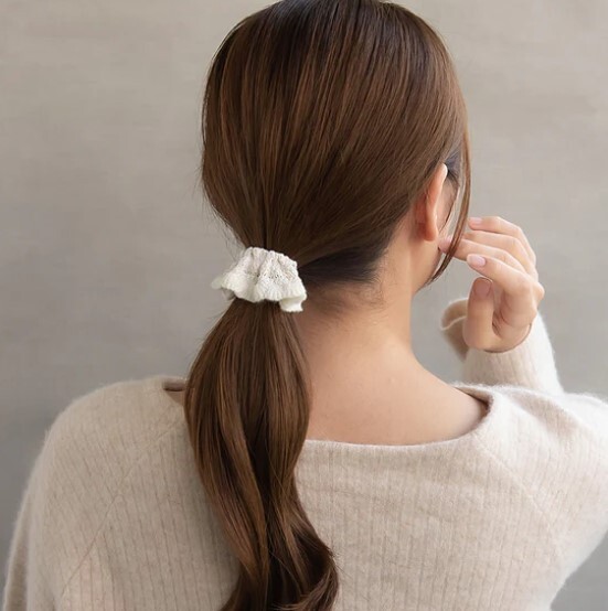 [日本制]編織羊毛質感褶皺髮插
