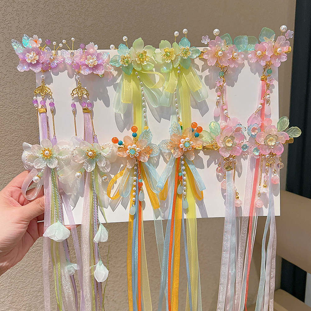 Ethereal Butterfly Ribbon Hanfu Hair Clip