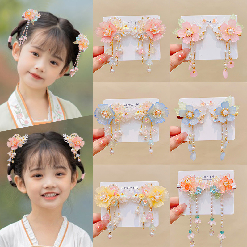 Ethereal Chinese-Style Tassel Buyao Hanfu Hair Clip