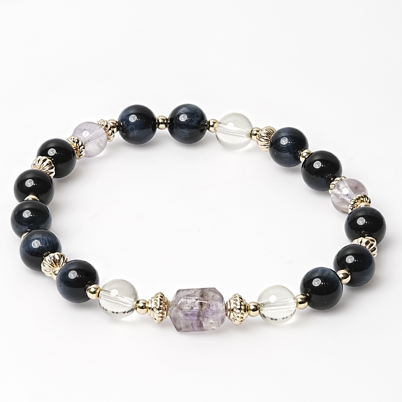 教皇之年｜智慧、貴人、溝通｜紫超七·藍電虎眼·黃水晶·紫水晶