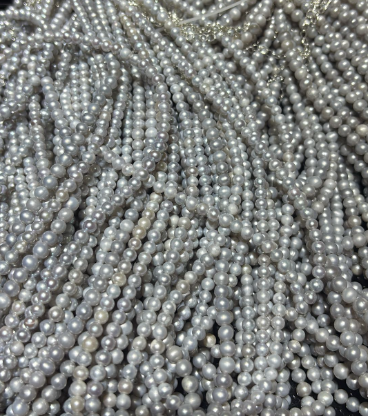 260117 - C53 4mm+天然日本海水珠真多麻鎖骨鏈