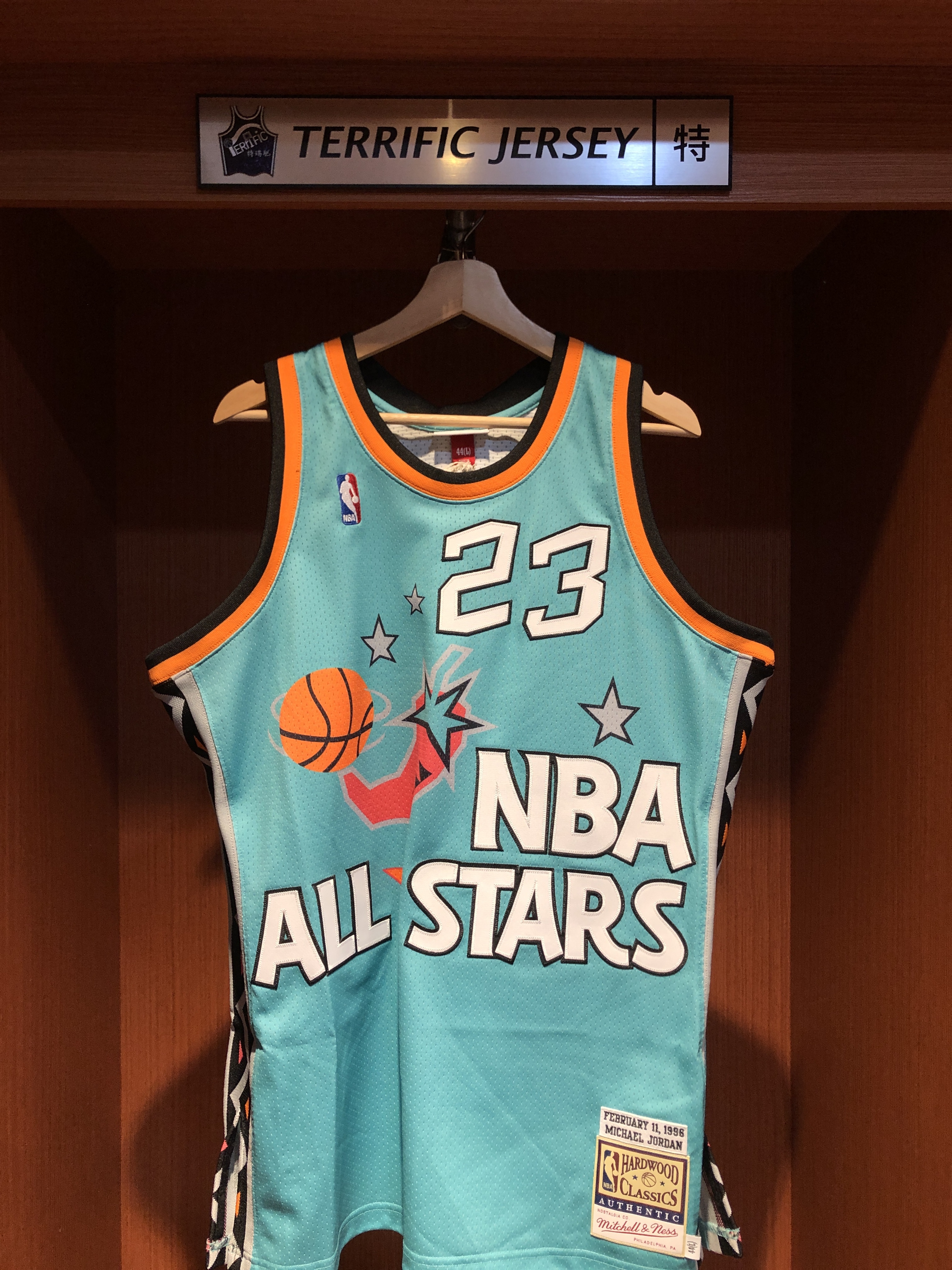 NBA球衣 Michael Jordan 1996 96明星賽 辣椒綠 M&N Authentic 球員版 電繡 全新