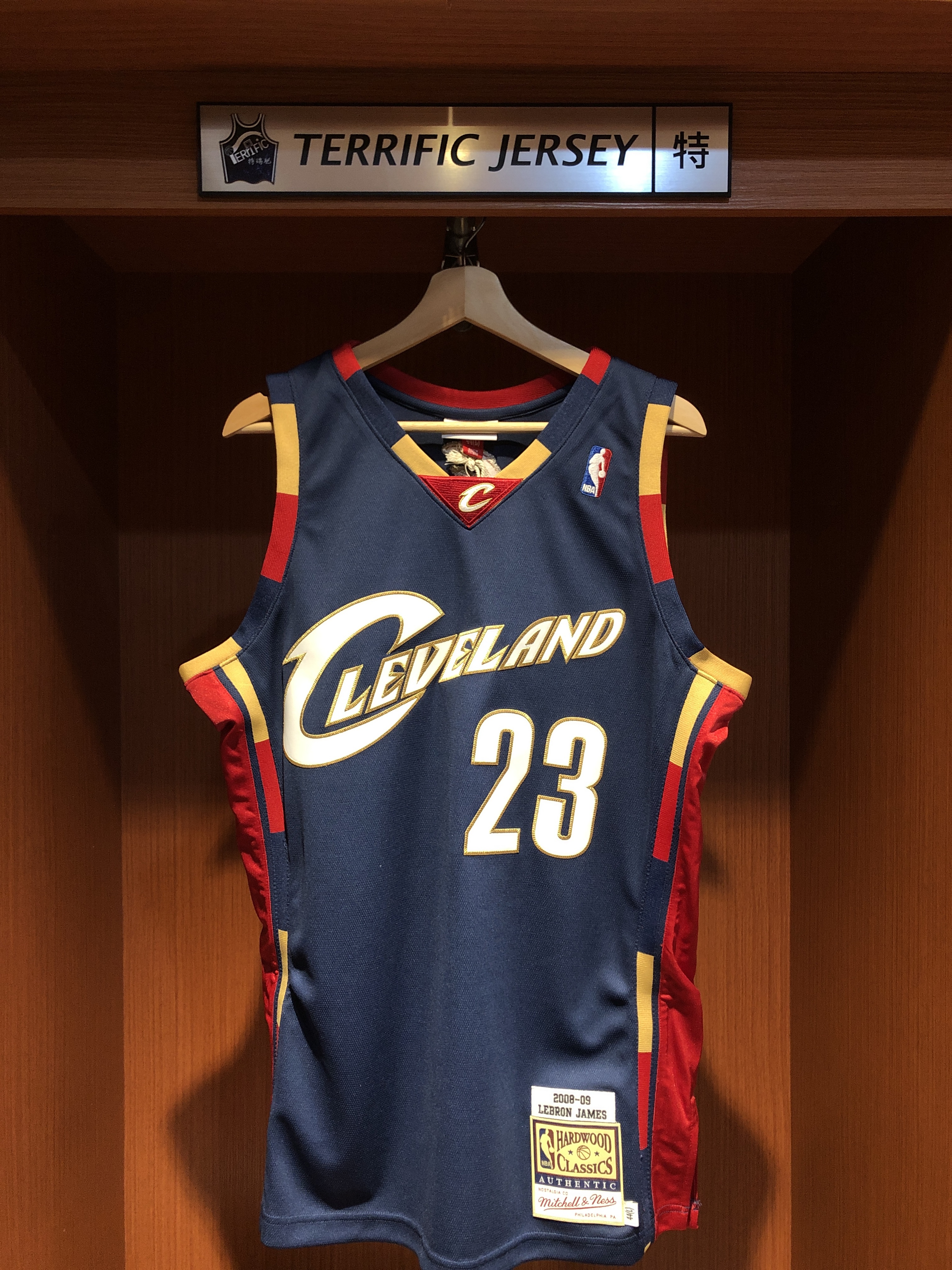NBA球衣 Lebron James 克里夫蘭騎士 08-09 深藍 新人年 M&N Authentic 球員版 電繡 全新