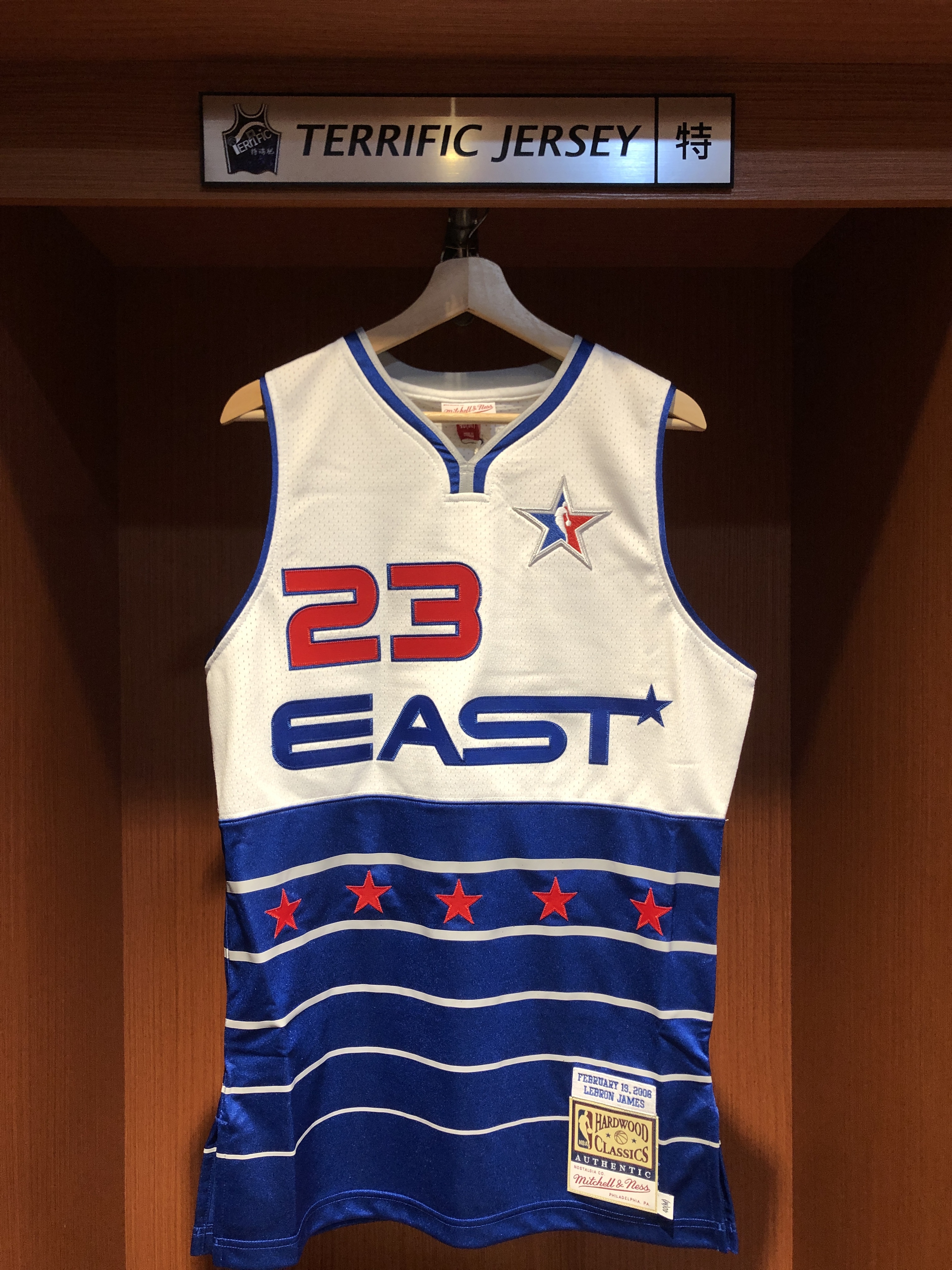 NBA球衣 Lebron James 克里夫蘭騎士 2006 明星賽 東區 白藍 M&N Authentic 球員版 電繡 全新