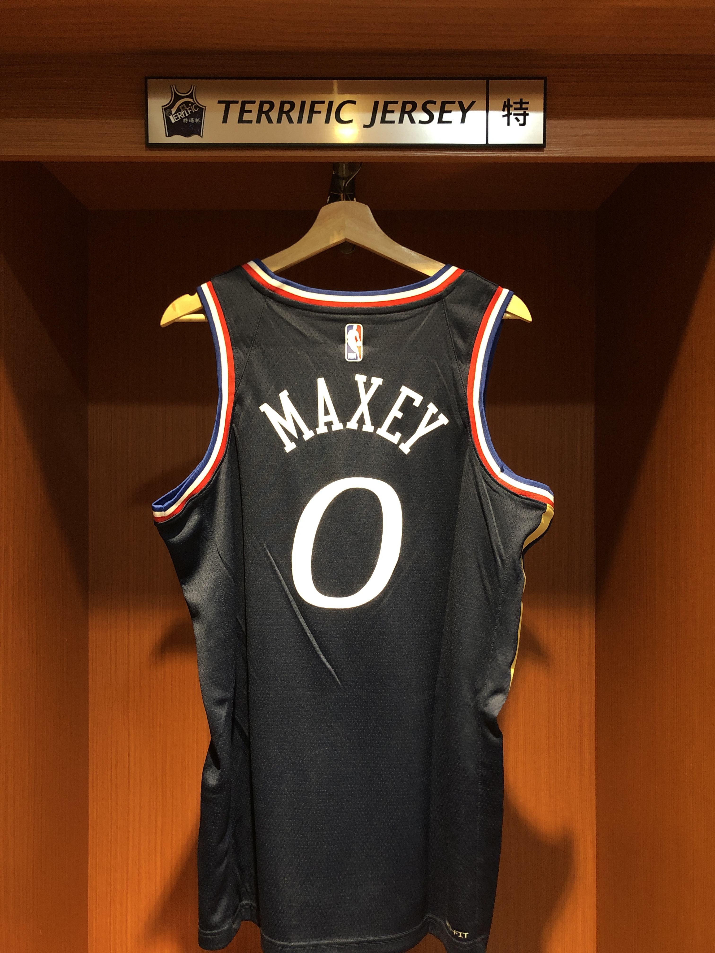 NBA球衣 Tyrese Maxey 費城七六人城市 25-26 City Nike Swingman 球迷版 熱轉印 全新