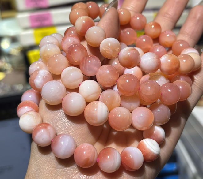 260117 - C71 11mm+活力橙鹽源瑪瑙手串