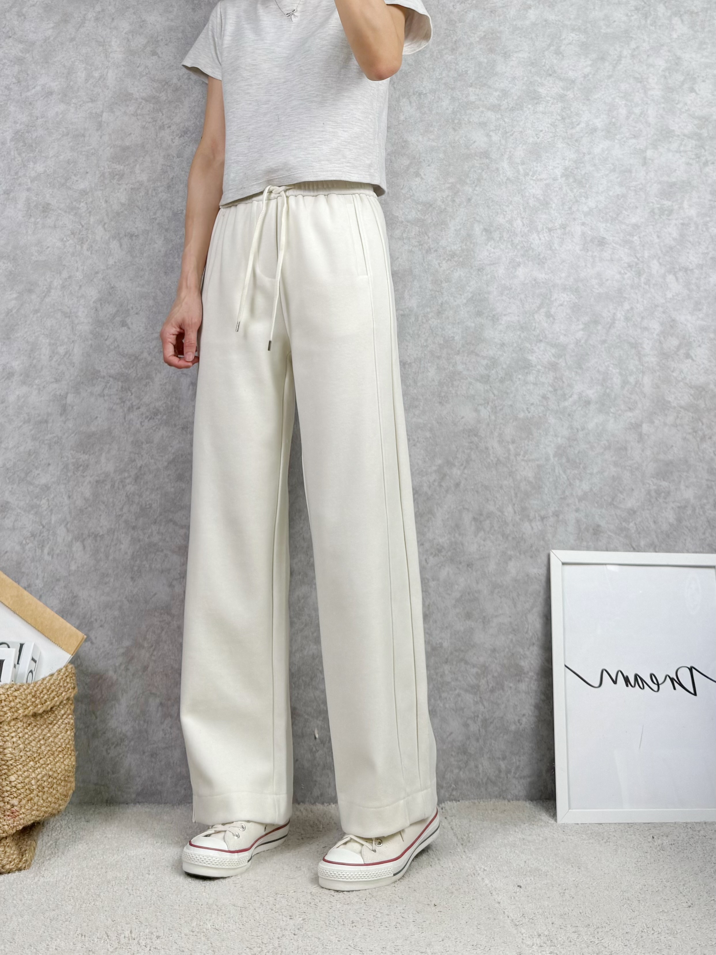 一件就能撐起整套比例羊絨挺版寬褲⚡️ 搶手貨 闆娘推薦⚡️