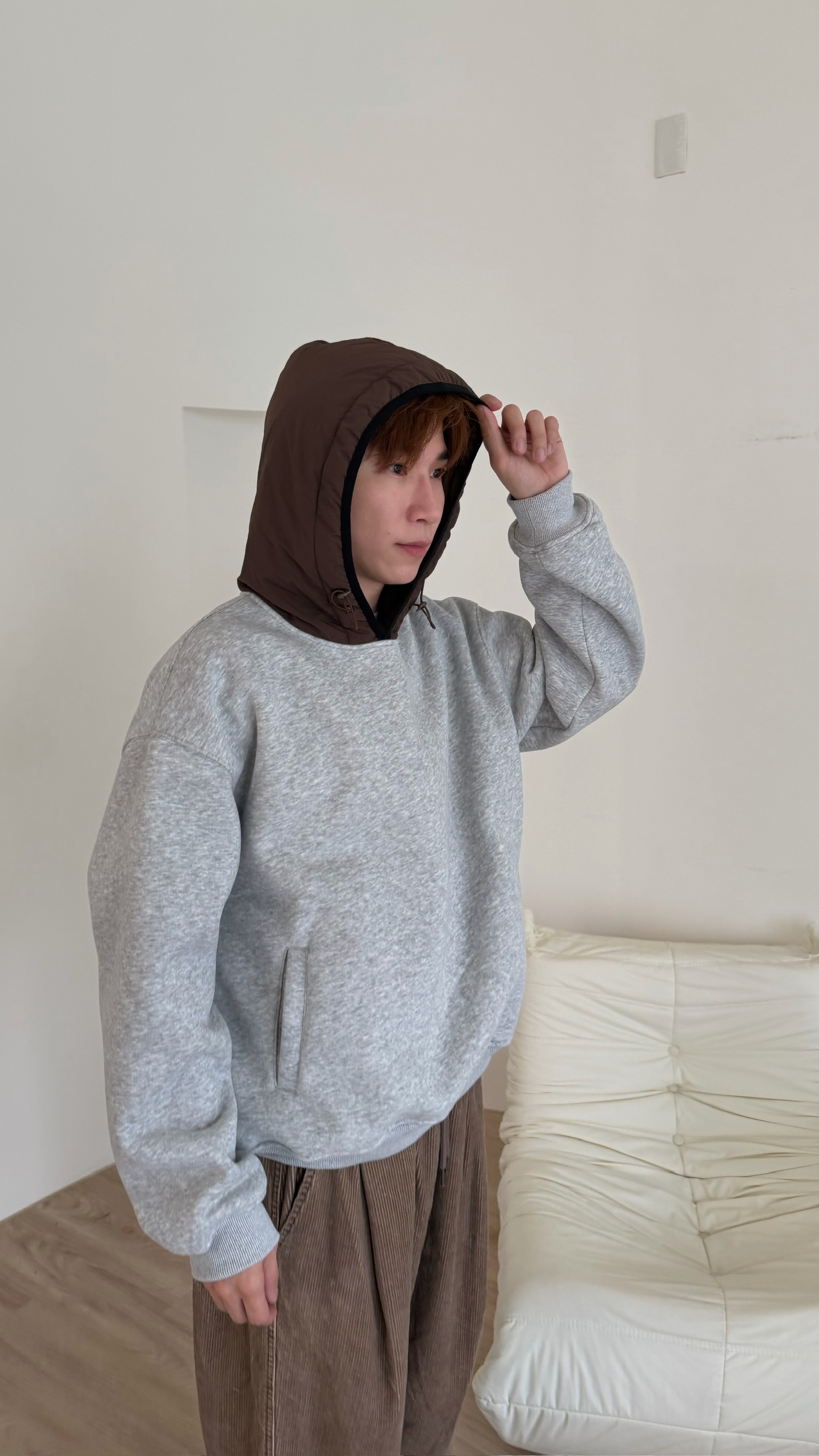 造型拼接棉質帽Tee