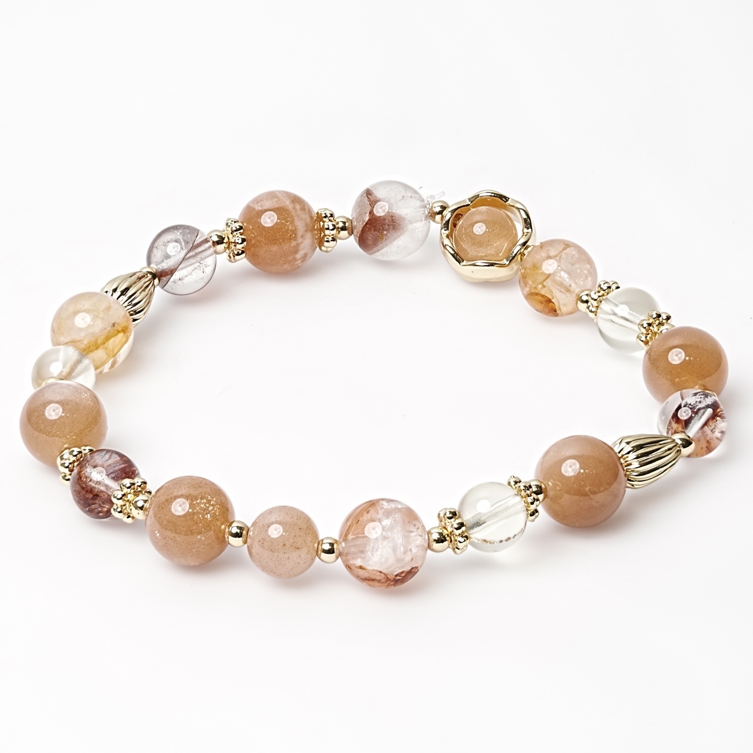 力量之年｜勇氣、安全感、韌性｜太陽石·金字塔紅幽·紅膠花·黃水晶