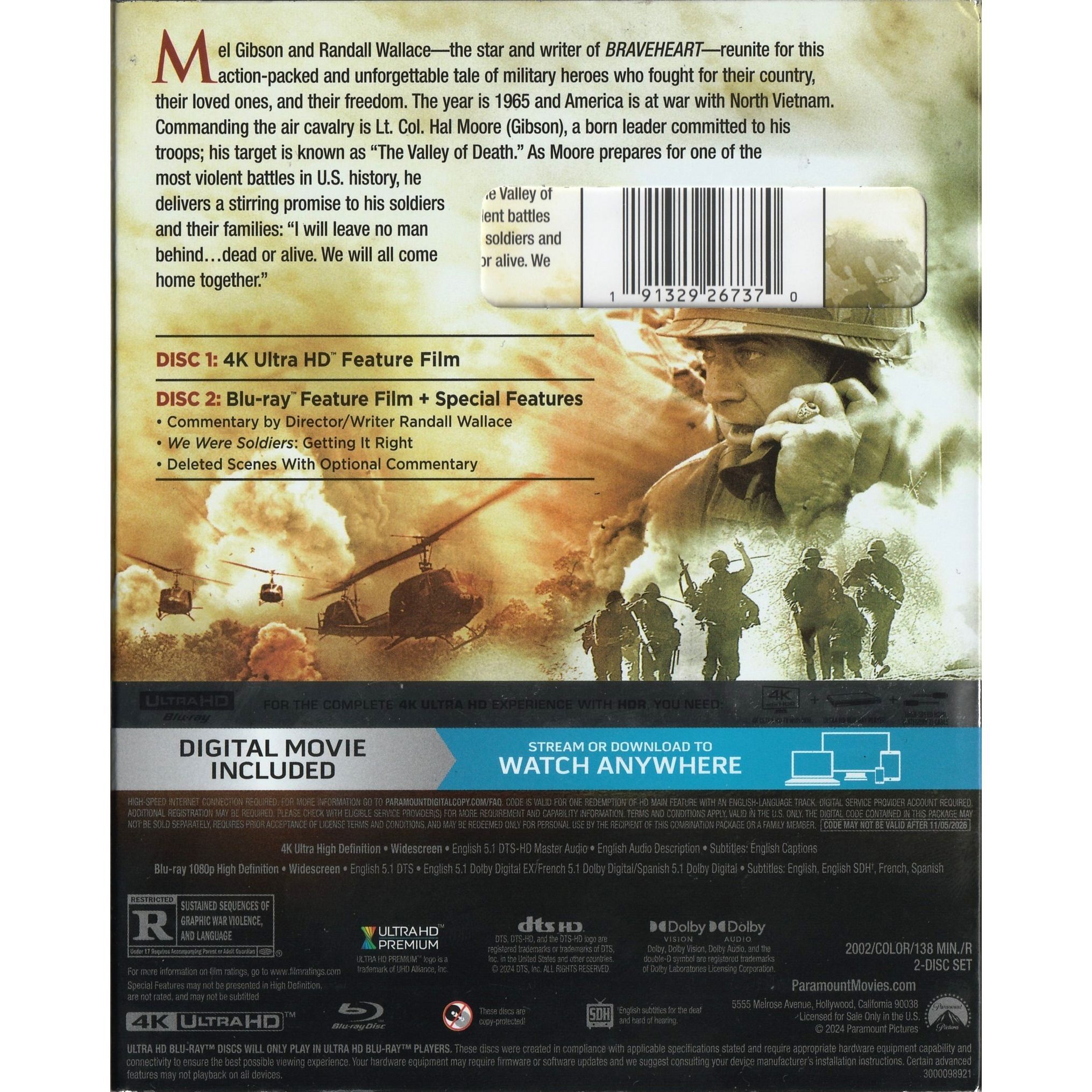 軍天壯志 (2002) (4K Ultra HD + Blu-ray) (美國版) [無中文字幕]