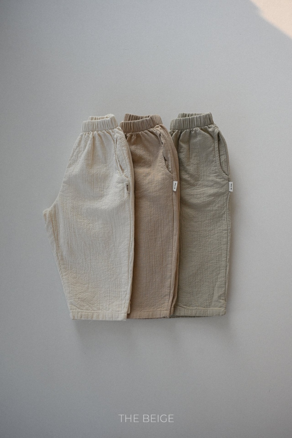 正韓春Thebeige  三色森系純棉直筒褲