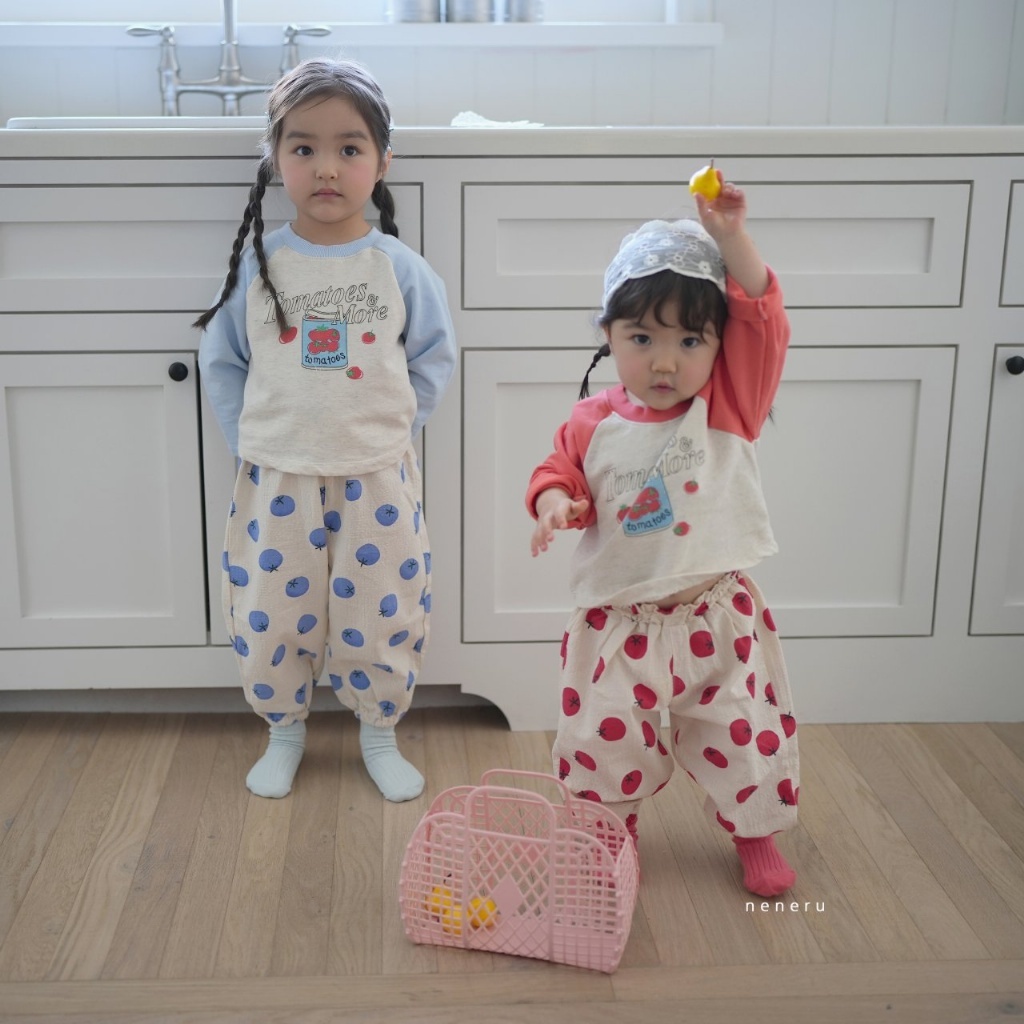 正韓春NENERU 兩色番茄罐頭上衣