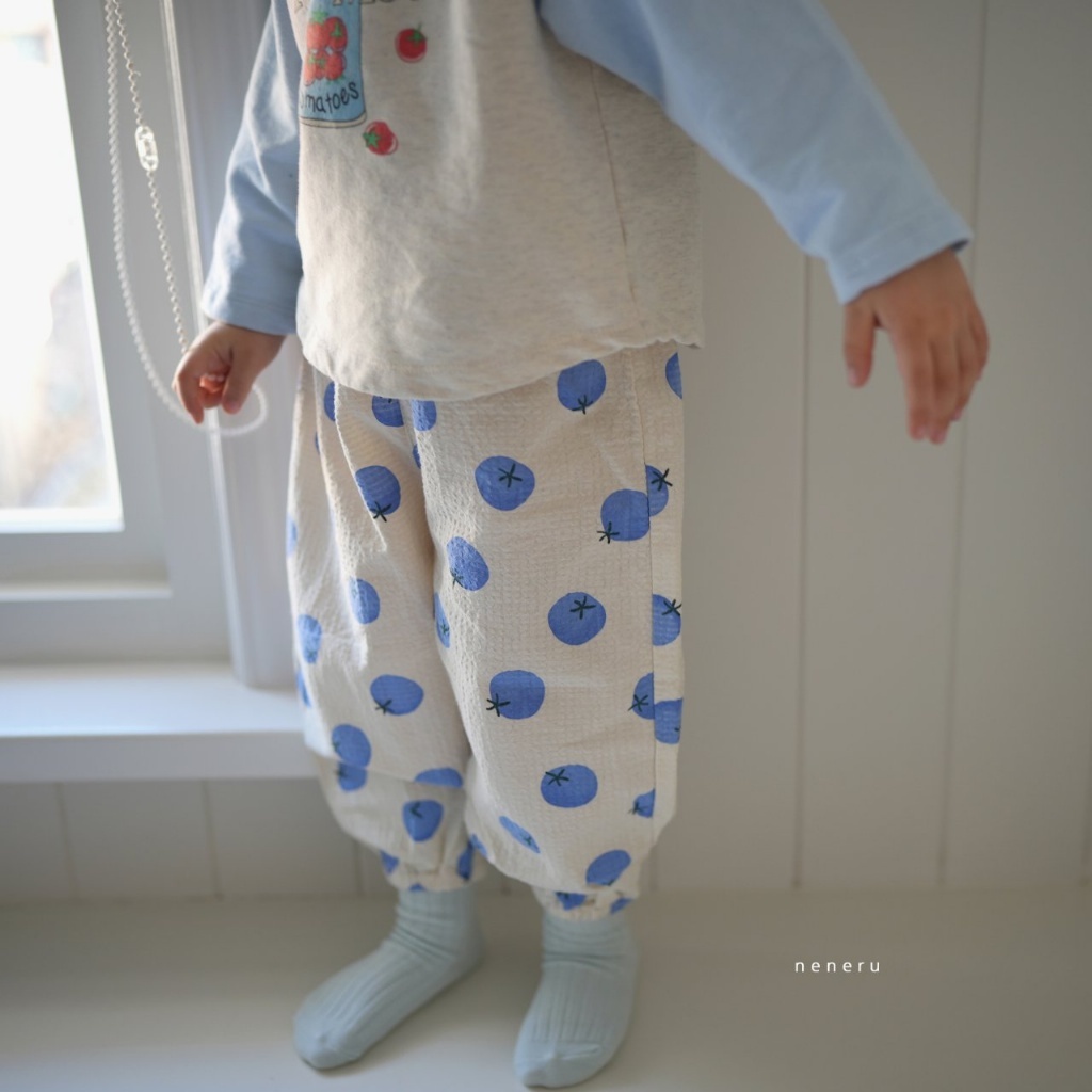 正韓春NENERU 嫩嬰春季四色縮口褲