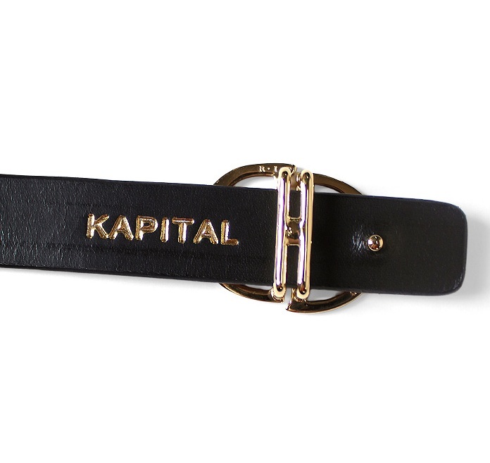 KAPITAL Leather DD Buckle Belt - PRE ORDER ITEM (預訂中)