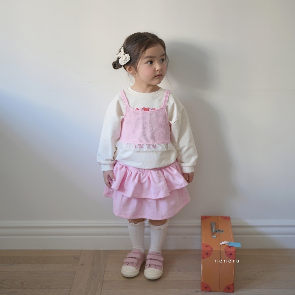 正韓春NENERU 雙層愛心蛋糕裙