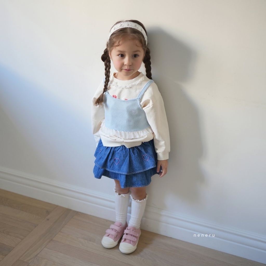 正韓春NENERU 雙層愛心蛋糕裙