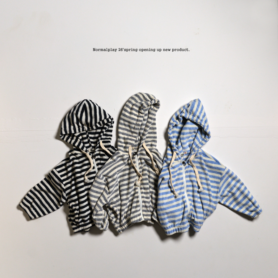 經典條紋連帽夾克