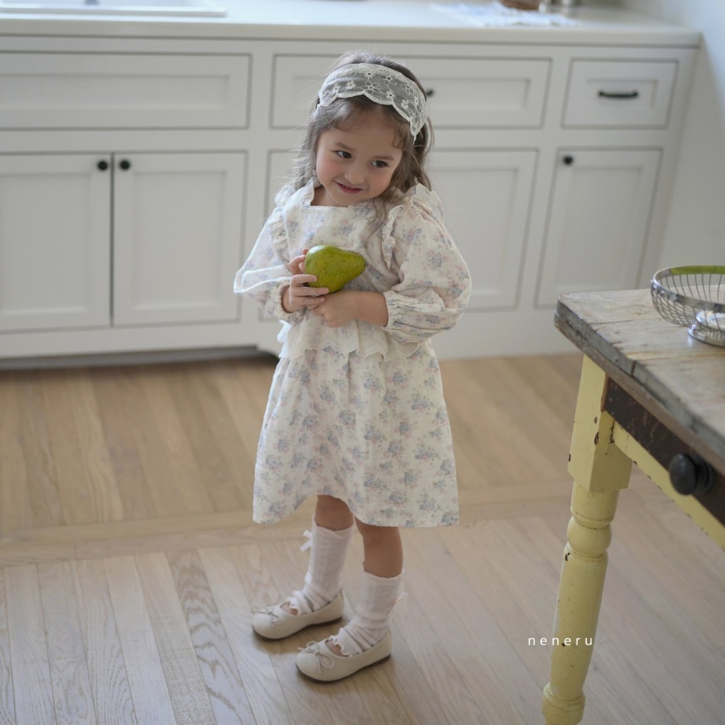 正韓春NENERU 小童春季碎花洋裝