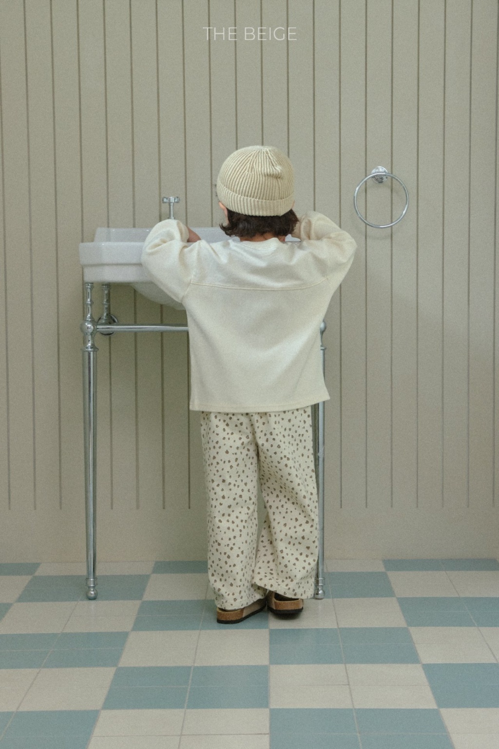 正韓春Thebeige 兩色豹紋/花花直筒褲