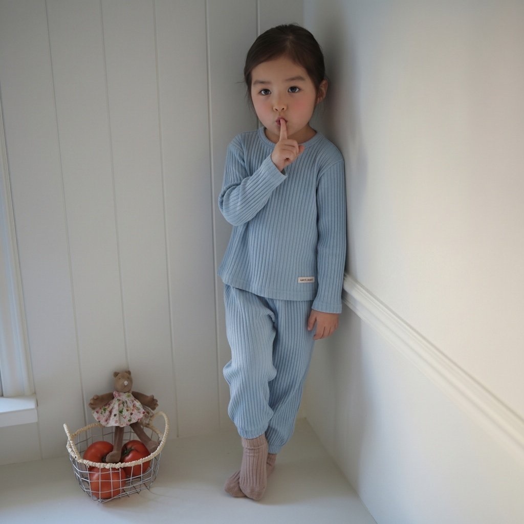 正韓春NENERU 小童四色直條小標套裝