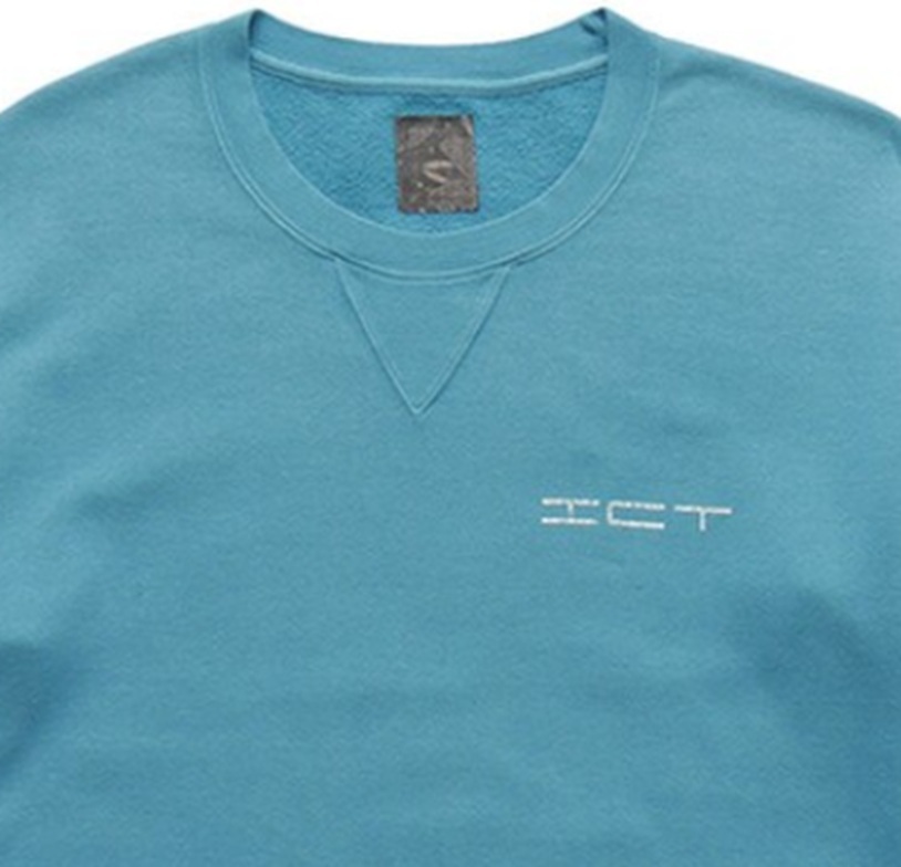 ON SALE: VISVIM ICT JUMBO SB SWEAT 3/4 DMGD - BLUE SIZE 3 PRE ORDER ITEM (預訂中)
