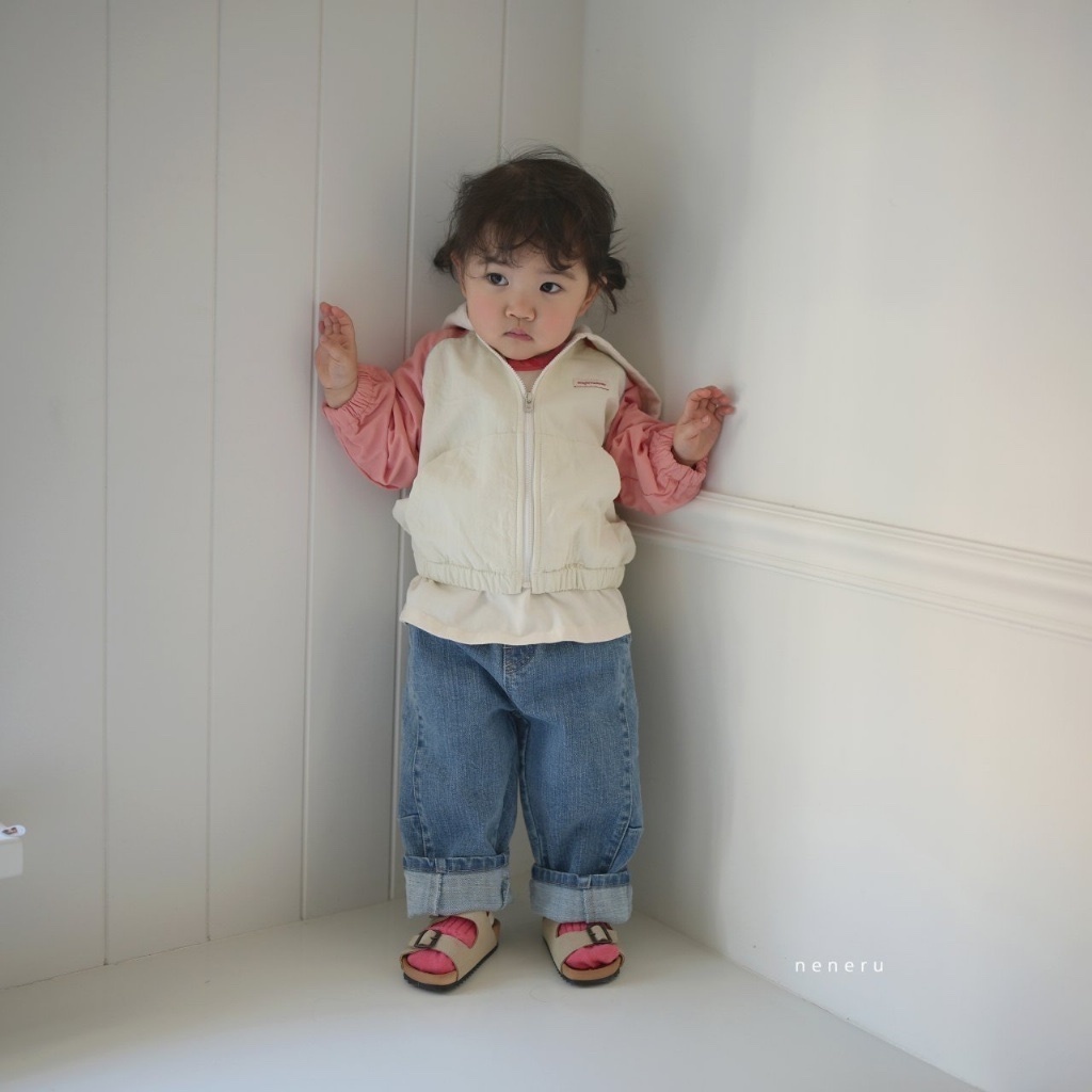 正韓春NENERU 兩色牛仔錐形褲