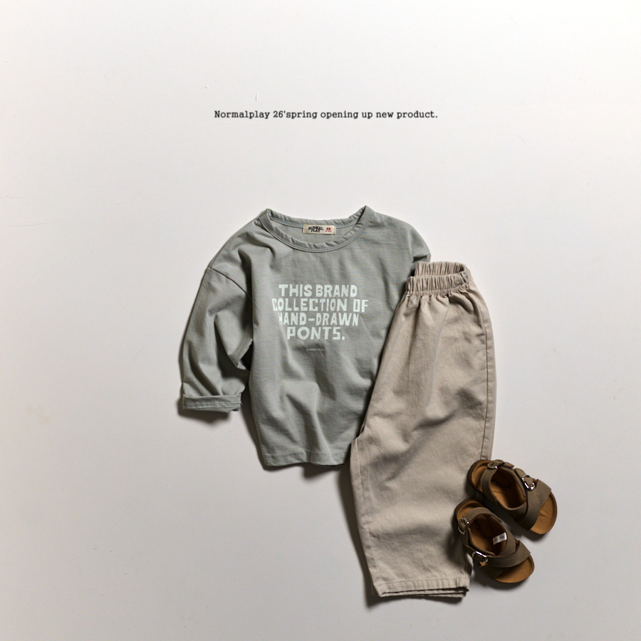 品牌字樣日常長袖T