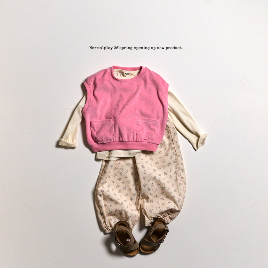 暮光碎花縮口褲