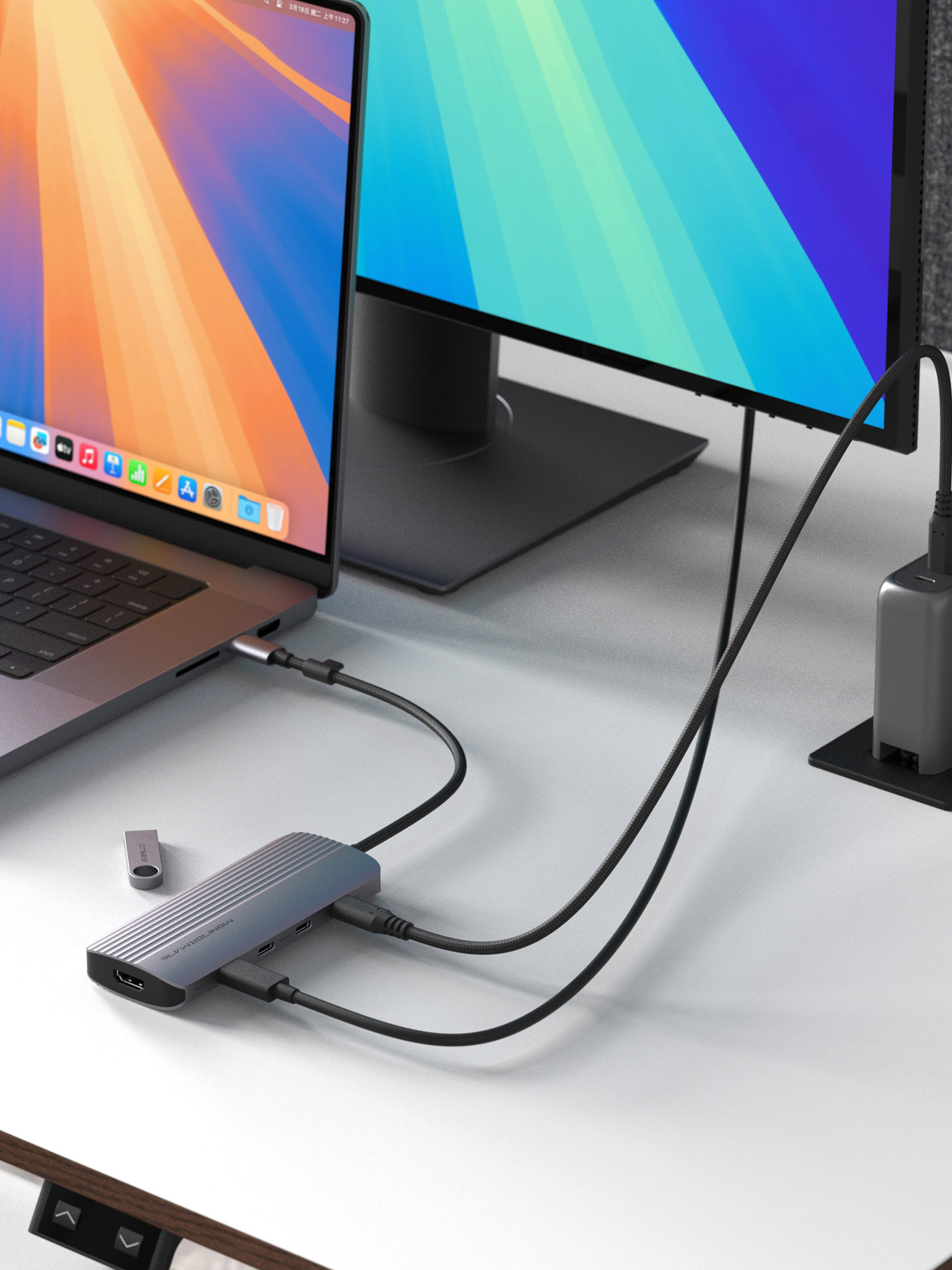 C91s USB-C Gen2 九合一雙影像輸出轉接器