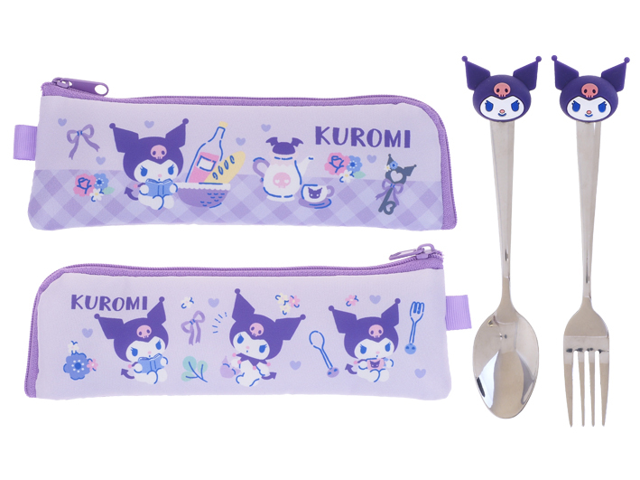 Kuromi 餐具連收納袋 9-7807-7