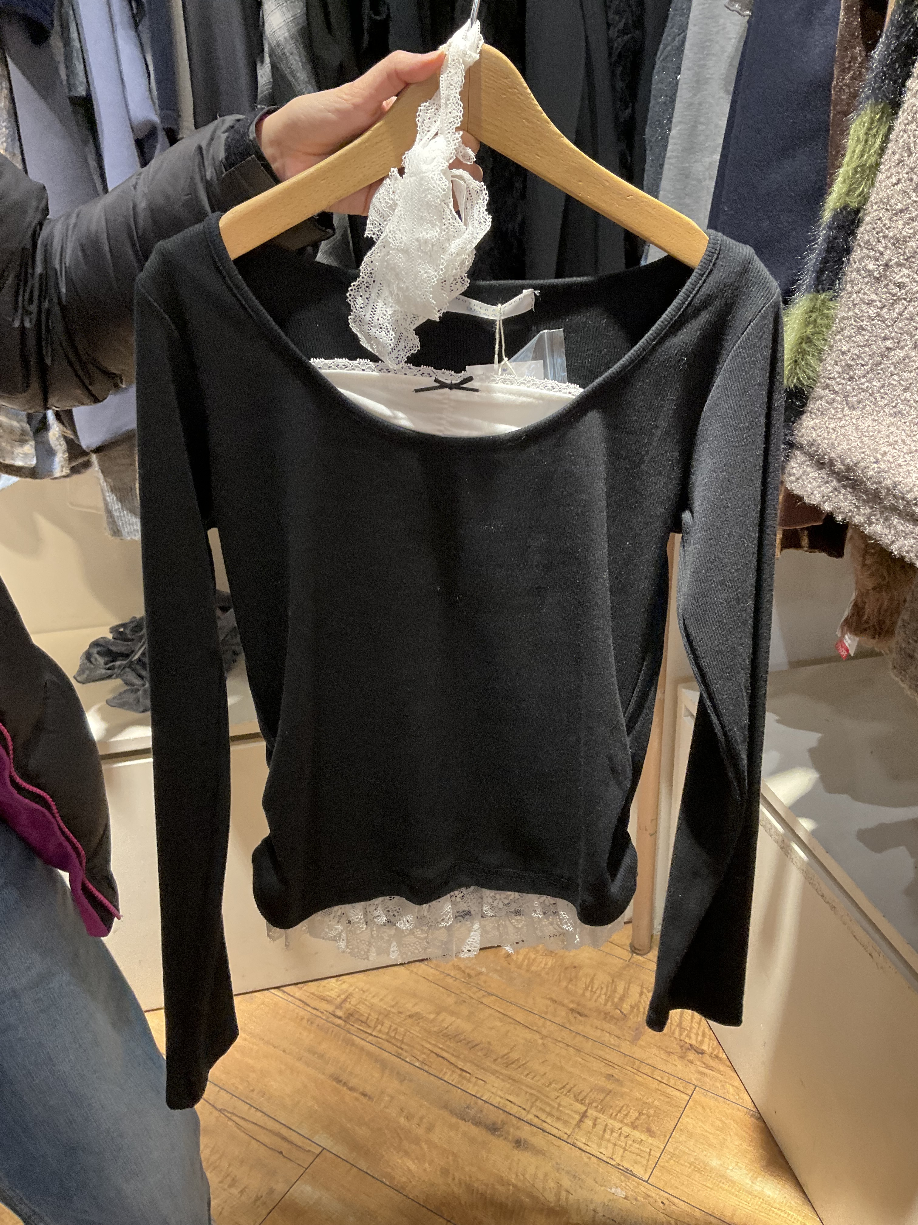 Odo 104 假兩件top